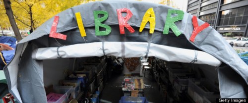 The Occupy Wall Street library in Zuccot